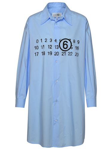 Light Blue Cotton Shirt - MM6 Maison Margiela - Modalova