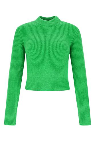 Green Stretch Wool Blend Sweater - T by Alexander Wang - Modalova