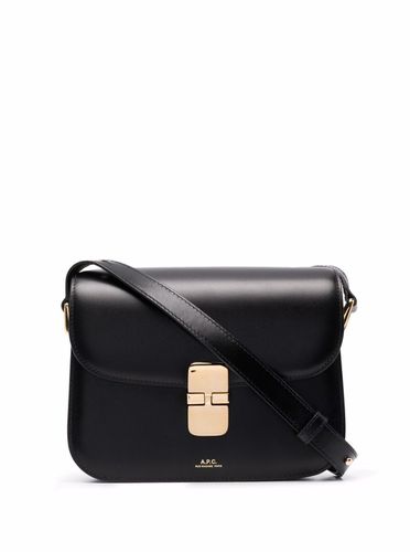 A. P.C. Bag In Genuine Leather With Gold Color Engraved Logo And Adjustable Shoulder Strap - A.P.C. - Modalova