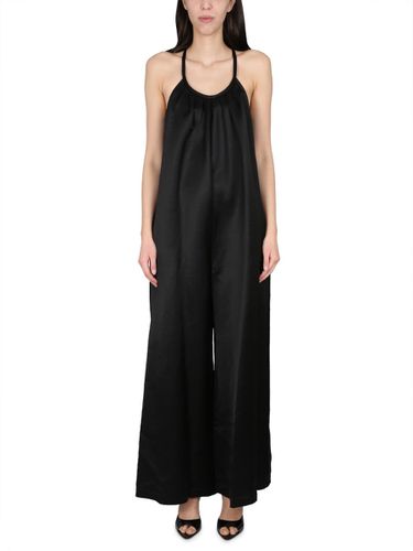 Alysi Wide Satin Jumpsuit - Alysi - Modalova