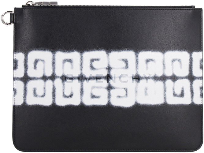 G Tag Effect Printed Large Pouch - Givenchy - Modalova