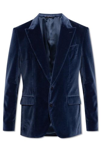 Single-breasted Velvet Blazer - Dolce & Gabbana - Modalova