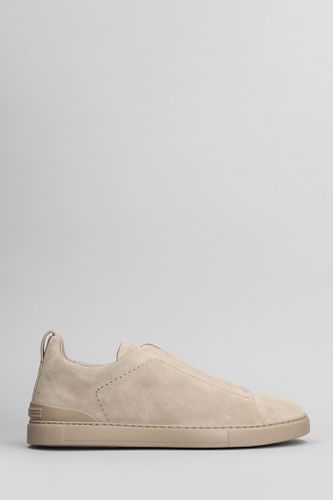 Triple Stich Sneakers In Suede - Zegna - Modalova