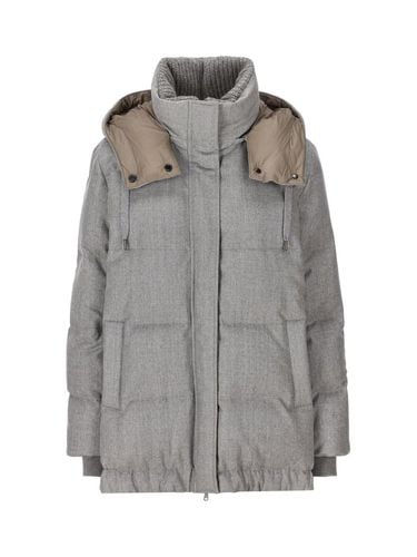 Wool Flannel Down Jacket - Brunello Cucinelli - Modalova