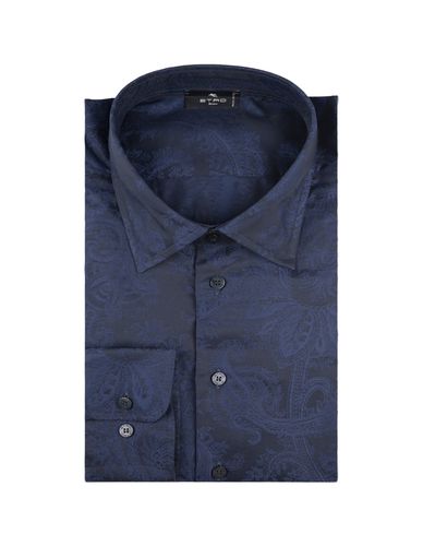 Etro Blue Jacquard Shirt - Etro - Modalova