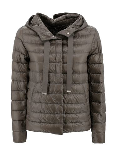 Quilted Hooded Drawstring Puffer Jacket - Herno - Modalova