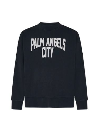 Pa City Washed Crewneck Sweatshirt - Palm Angels - Modalova