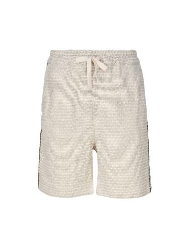Cotton Blend Shorts With Drawstring - Drôle de Monsieur - Modalova