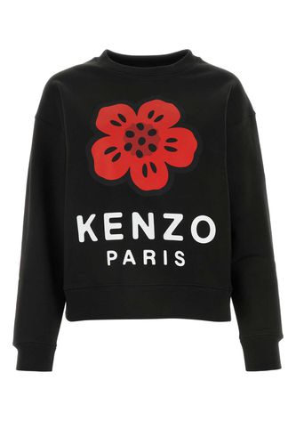 Black Stretch Cotton Sweatshirt - Kenzo - Modalova
