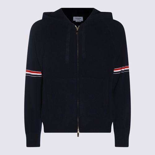 Thom Browne Navy Blue Wool Knitwear - Thom Browne - Modalova