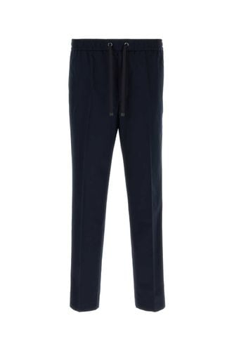 Moncler Midnight Blue Cotton Pant - Moncler - Modalova