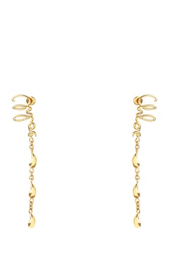 Chloé Golden Metal Earrings - Chloé - Modalova