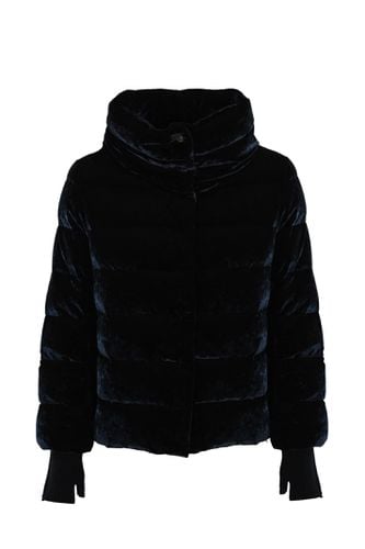 Herno Down Jacket In Velvet - Herno - Modalova