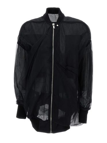 Jacket With Tulle Design In Technical Fabric - Rick Owens - Modalova