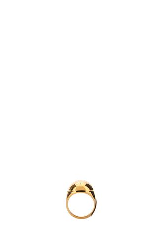 Versace Golden Metal Ring - Versace - Modalova