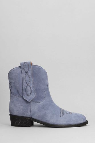 Texan Ankle Boots In Suede - Via Roma 15 - Modalova