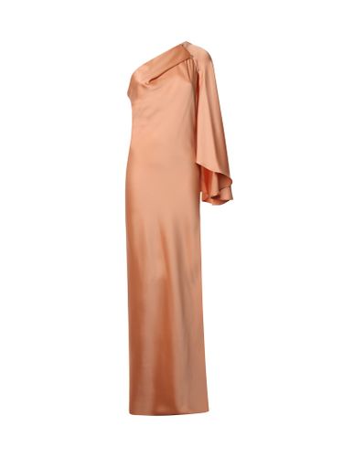 Genny One-shoulder Satin Long Dress - Genny - Modalova