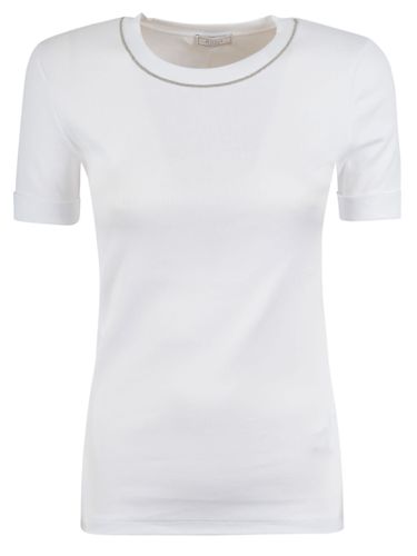 Peserico Round Neck Fitted T-shirt - Peserico - Modalova