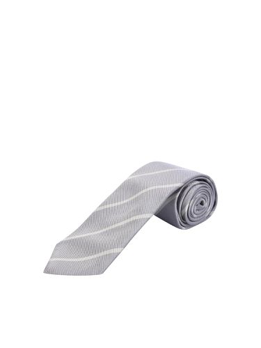 Striped Silk Twill Tie - Brunello Cucinelli - Modalova