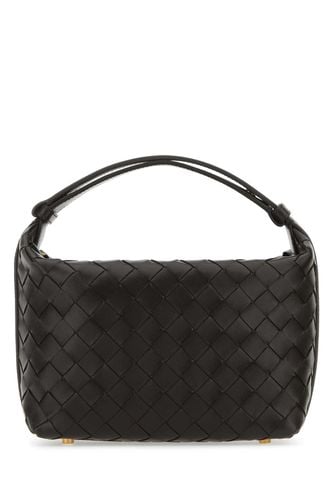 Dark Brown Nappa Leather Mini Wallace Handbag - Bottega Veneta - Modalova