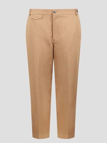 Gucci Web Detail Cotton Trousers - Gucci - Modalova