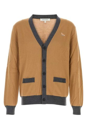 Maison Kitsuné Camel Wool Cardigan - Maison Kitsuné - Modalova