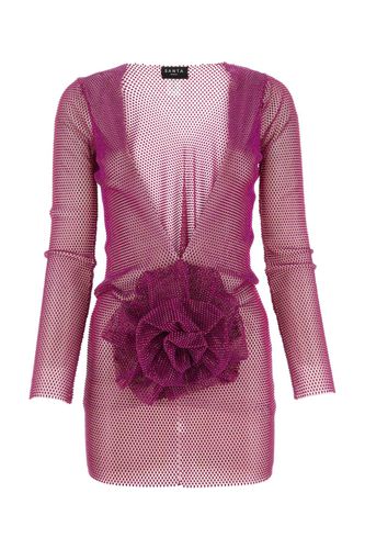 Fuchsia Chain Metal Mini Dress - Santa Brands - Modalova