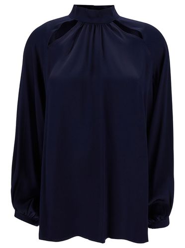 Jazmin Blouse With Cut-out In Acetate And Silk Woman - SEMICOUTURE - Modalova