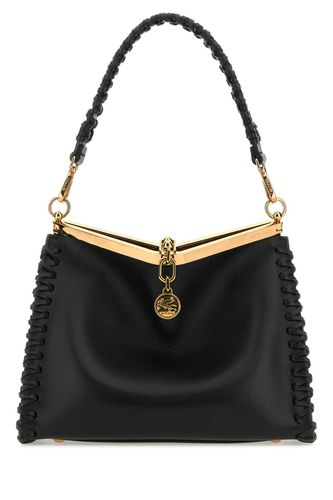 Etro Black Leather Vela Handbag - Etro - Modalova