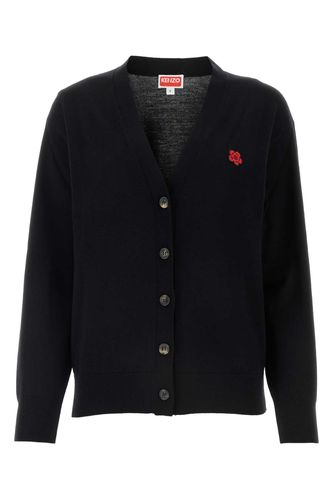 Kenzo Black Wool Cardigan - Kenzo - Modalova