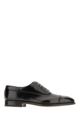 Black Leather Lace-up Shoes - Ferragamo - Modalova