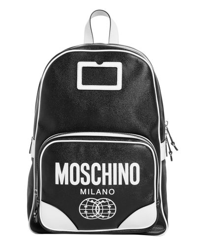 X Smiley Leather Backpack Moschino - Moschino - Modalova