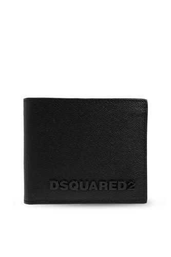 Leather Wallet With Logo - Dsquared2 - Modalova