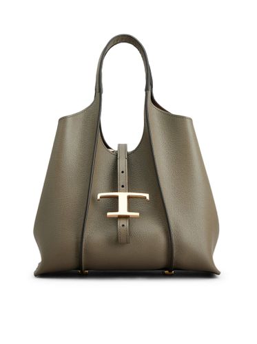 T Timeless Mini Leather Shopping Bag - Tod's - Modalova