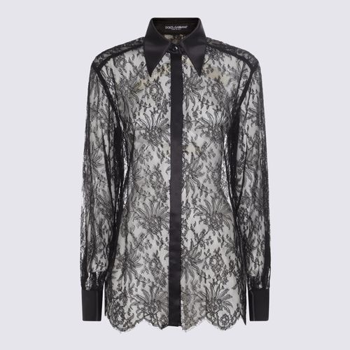 Dolce & Gabbana Black Lace Shirt - Dolce & Gabbana - Modalova