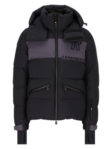 Logo Printed Hooded Padded Jacket - Moncler Grenoble - Modalova