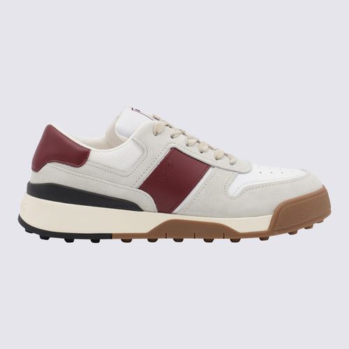 White And Brown Leather Sneakers - Tod's - Modalova