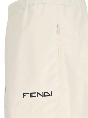 Fendi Logo Track Shorts - Fendi - Modalova