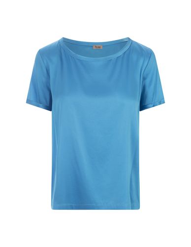 Her Shirt Blue Silk T-shirt - Her Shirt - Modalova