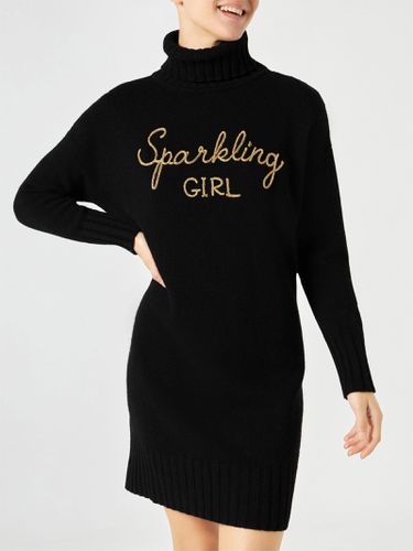Woman Knit Dress With Sparkling Girl Embroidery - MC2 Saint Barth - Modalova