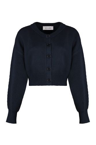 Cropped-length Knitted Cardigan - Yves Salomon - Modalova