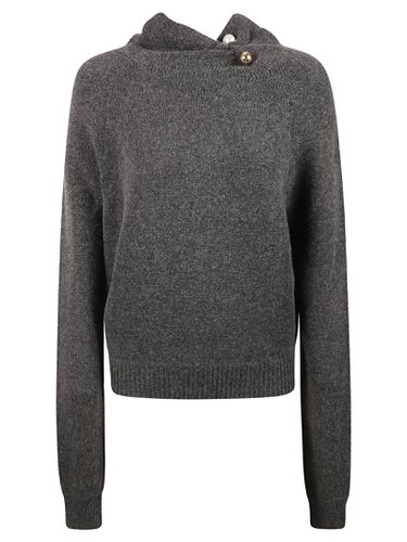 Pin Applique High-neck Knit Sweater - Philosophy di Lorenzo Serafini - Modalova