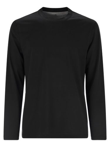 Crew-neck Cotton Jersey T-shirt With Long Sleeves - Brunello Cucinelli - Modalova