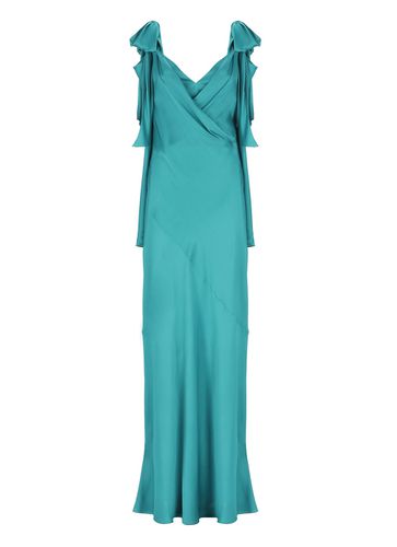 Silk Blend Long Dress - Alberta Ferretti - Modalova