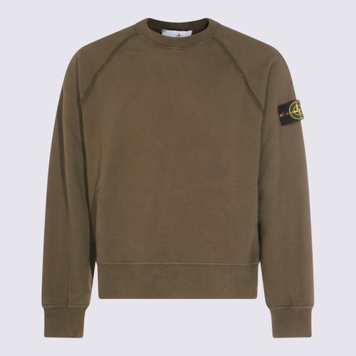 Military Green Cotton Sweatshirt - Stone Island - Modalova