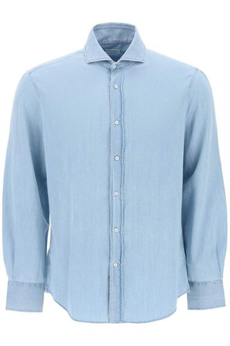 Buttoned Long-sleeved Shirt - Brunello Cucinelli - Modalova