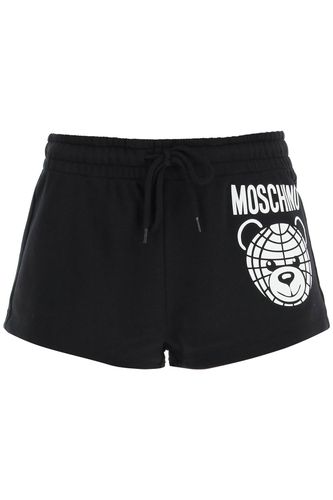 Sporty Shorts With Teddy Print - Moschino - Modalova