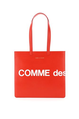 Leather Tote Bag With Logo - Comme des Garçons Shirt Boy - Modalova