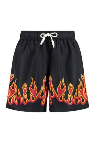 Palm Angels Printed Swim Shorts - Palm Angels - Modalova