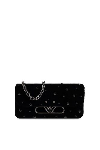 Emporio Armani Velvet Shoulder Bag - Emporio Armani - Modalova